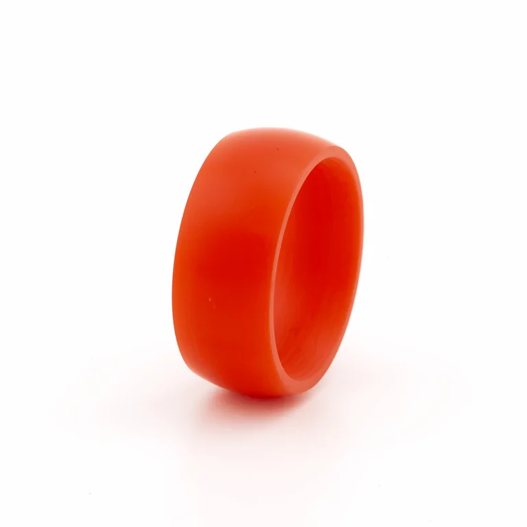 Hart-PVC Ring orange glänzend