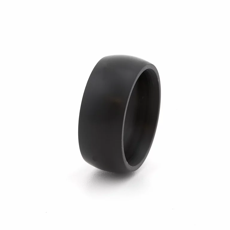 Hart-PVC Ring schwarz matt