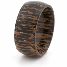 Ring stabilisiertes Holz dunkles Streifenmuster