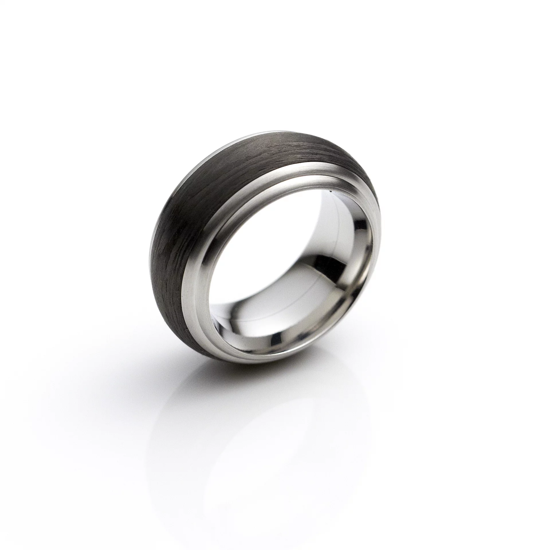 Vario-Ring Carbon Edelstahl Kombination