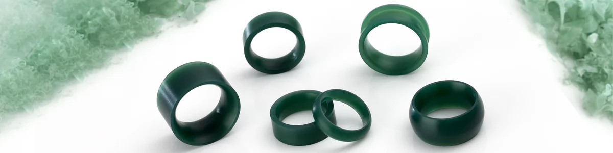 Vario-Ringe Set grün Jade Optik